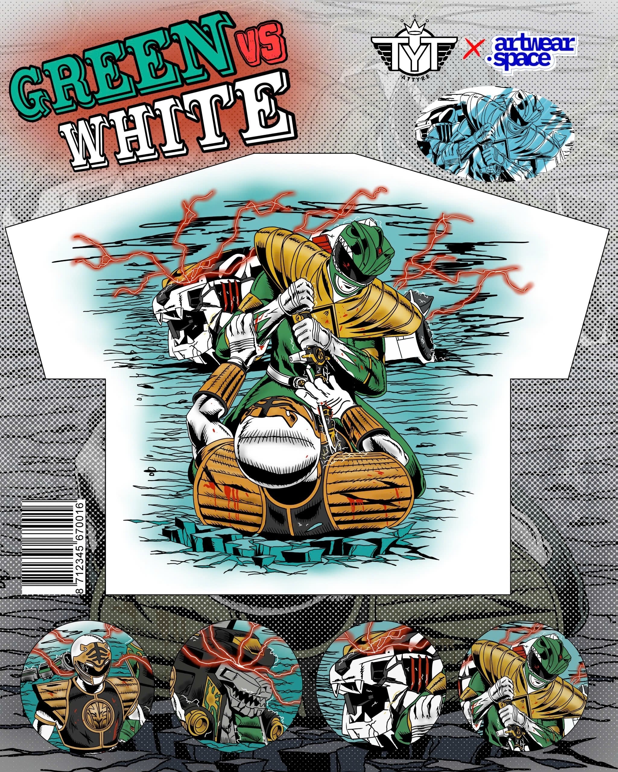 Green vs White T-Shirt
