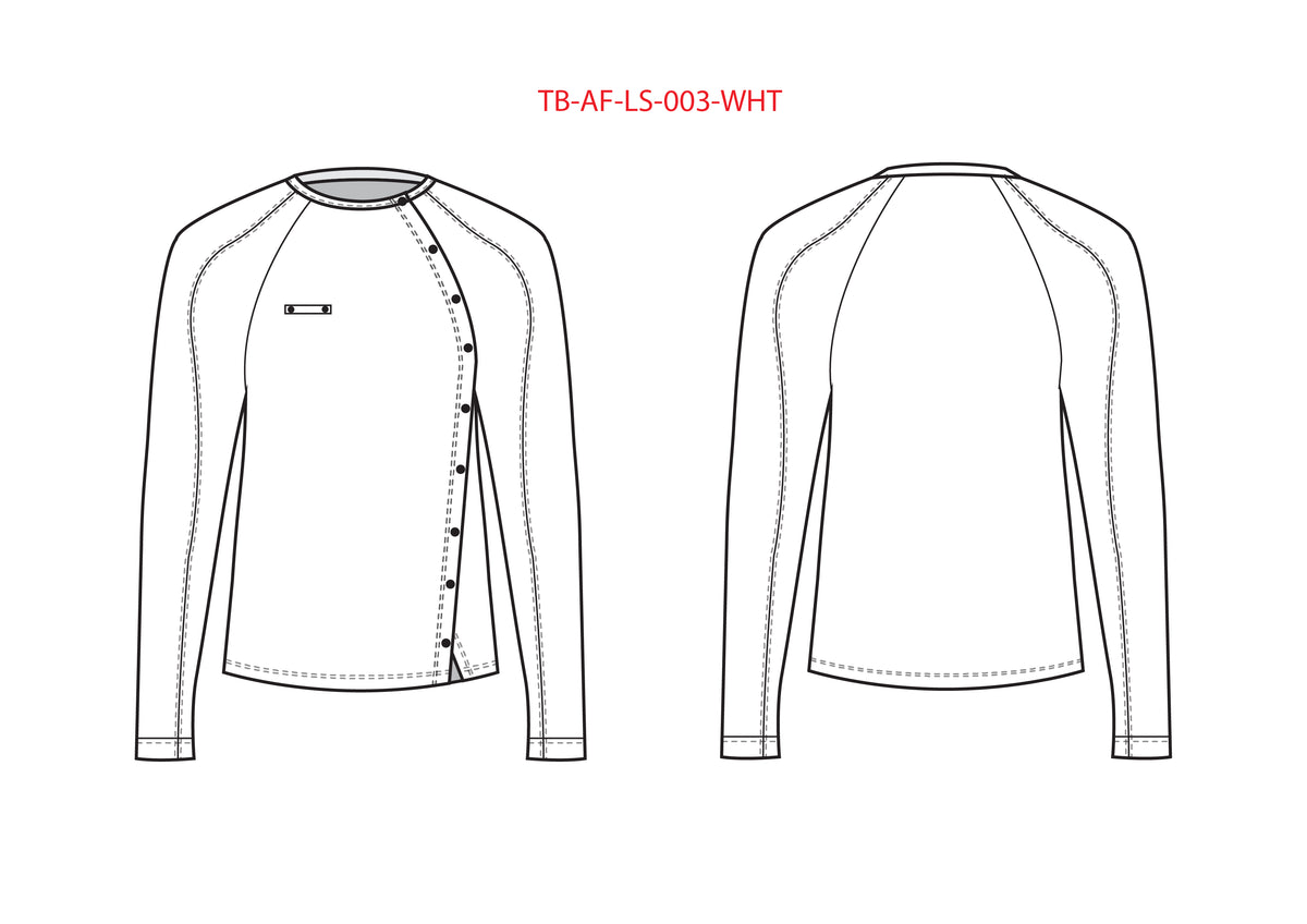 FENCI 1.0 LONG-SLEEVE T-SHIRT - WHITE