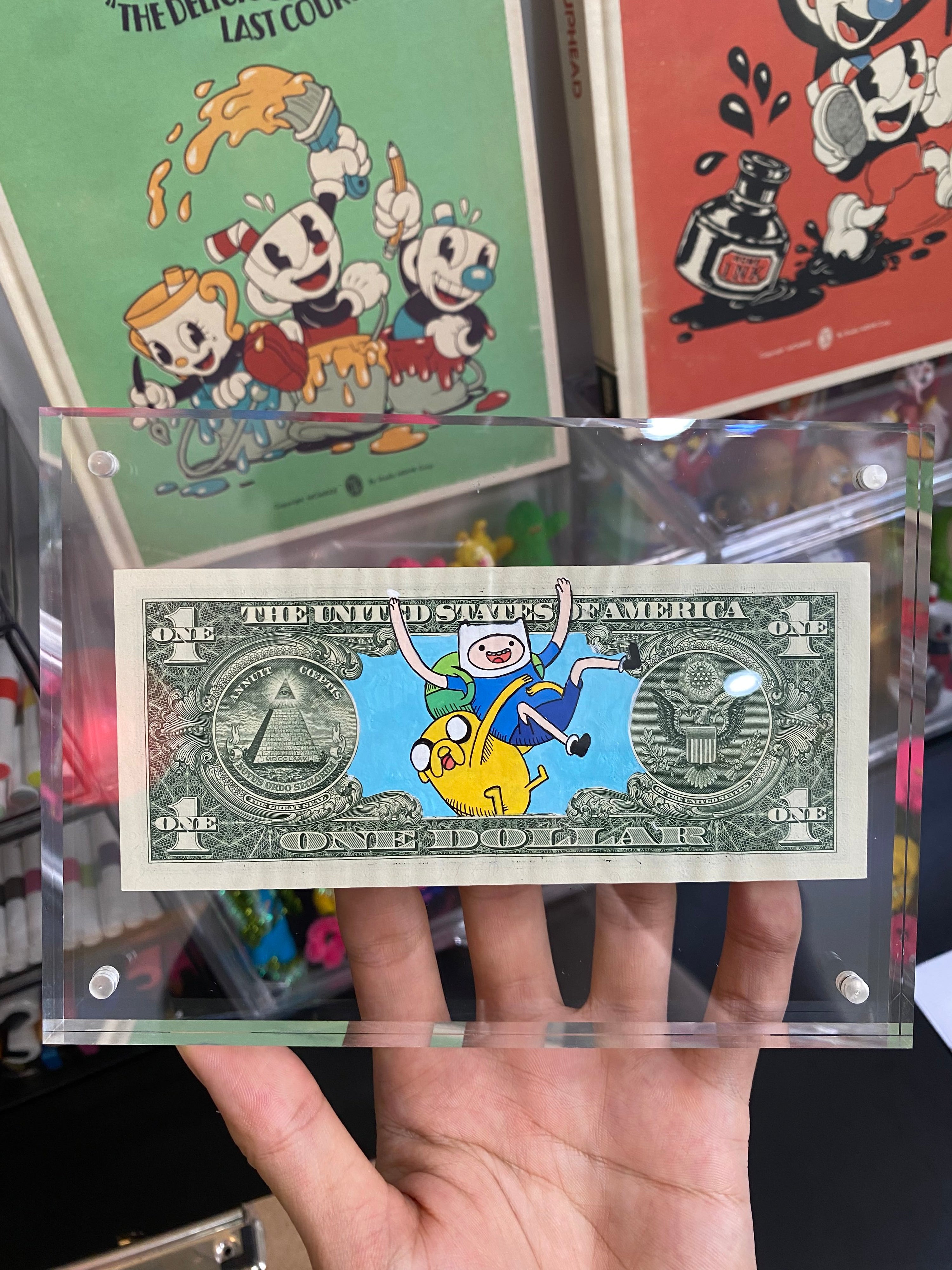 Limited 1-1 “Jake and Finn” Dollar Bill