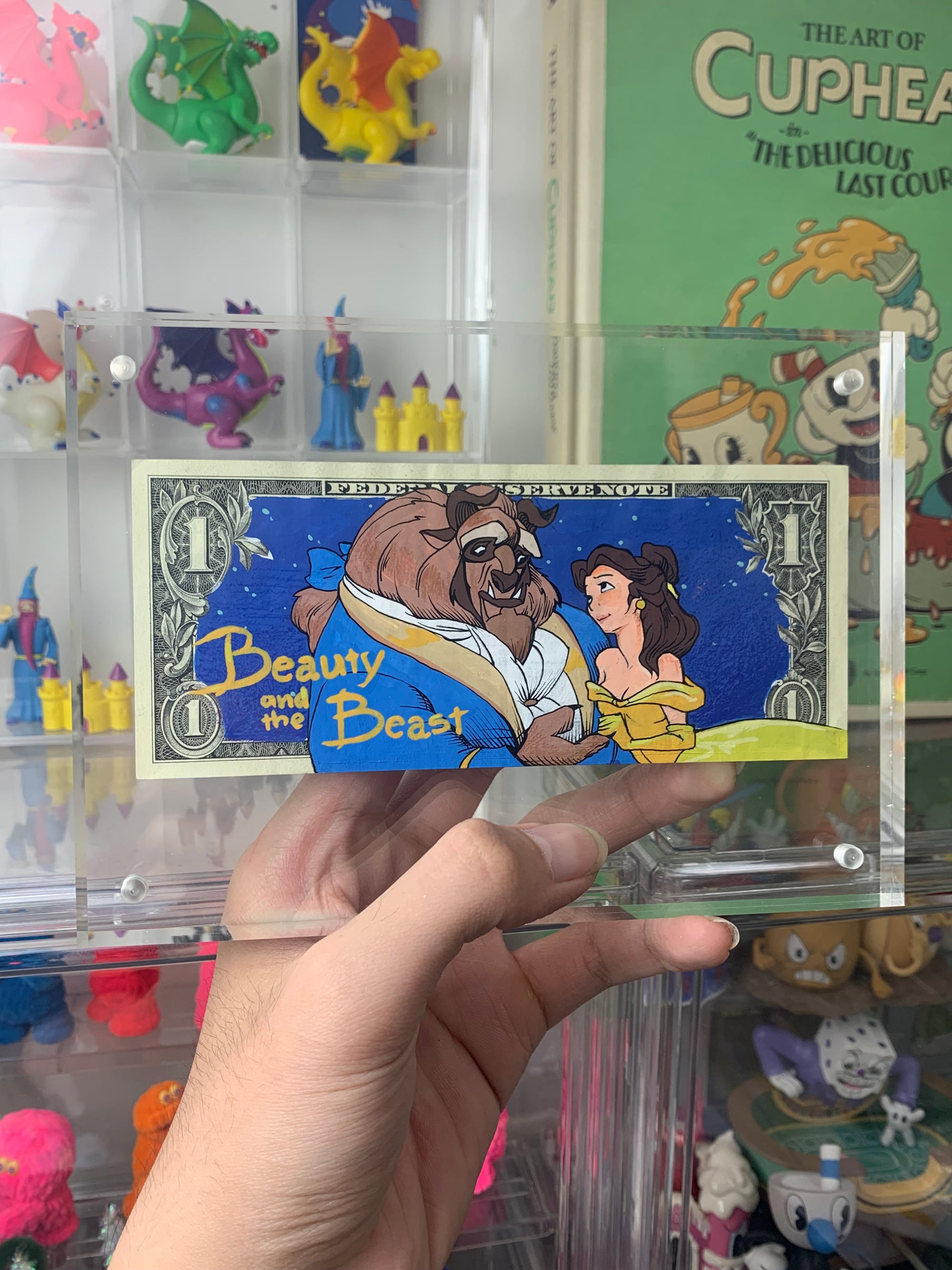 Limited 1-1 “Rose & the Beast” Dollar Bill