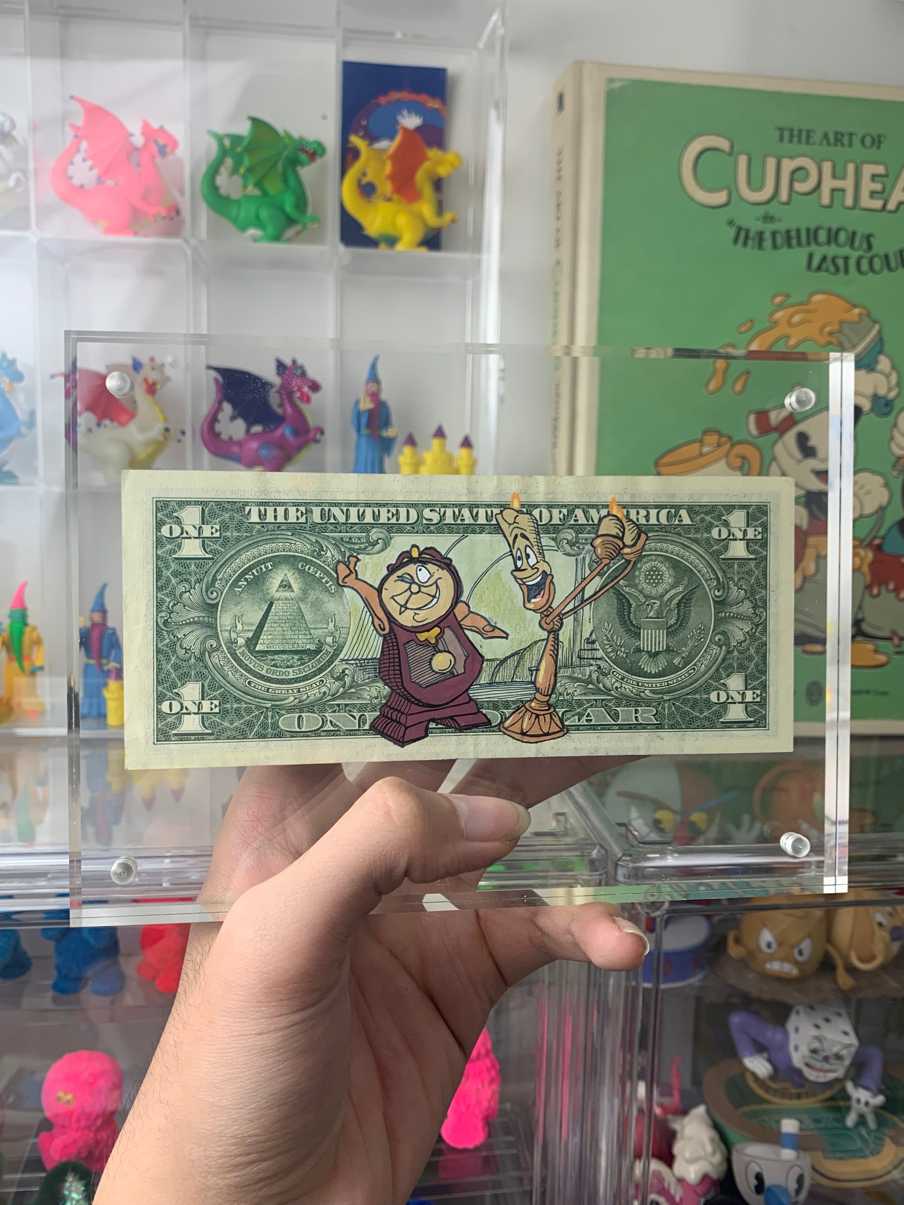 Limited 1-1 “Rose & the Beast” Dollar Bill